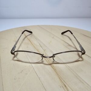 Christie Brinkley Half Frame Eyeglasses LT23776917 Inquisitive BRN 49□17 135 unk